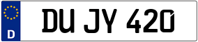 Trailer License Plate